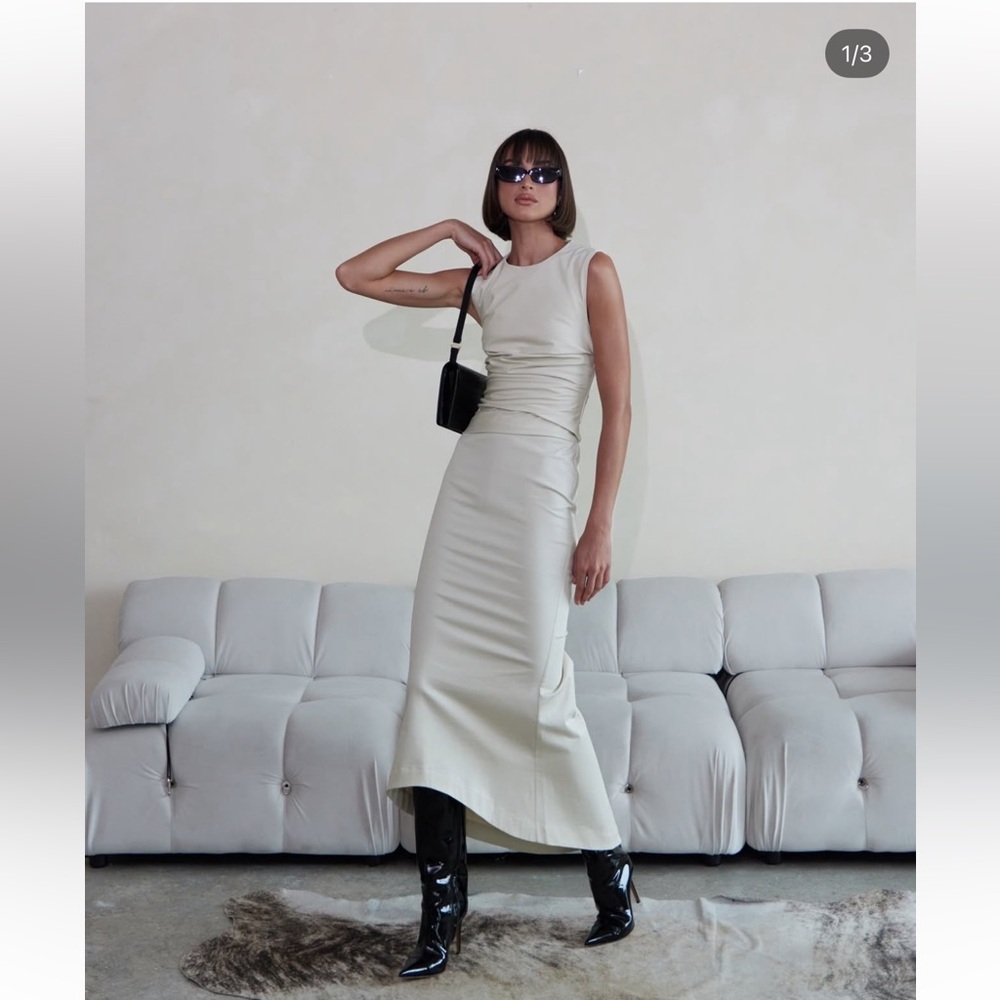 Camila Coelho Cream Maxi Dress